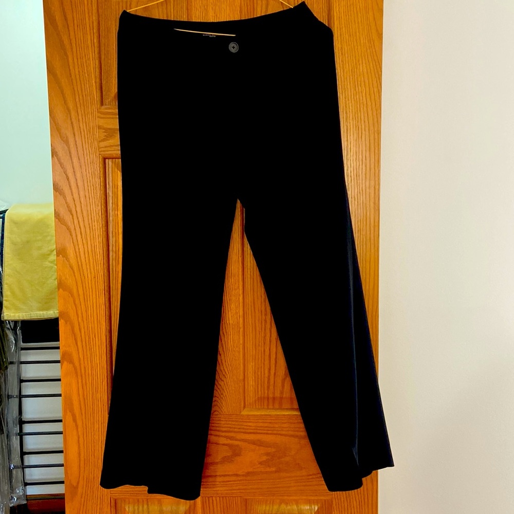 BANANA REPUBLIC Martin Black Wide Leg Work Trousers Size 6